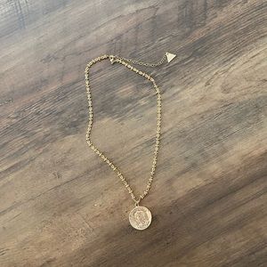 Anthropologie Gold Pendant Necklace